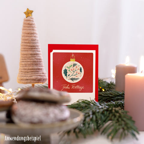 Frohes Fest | 2er Kleine Klappkarten-Set