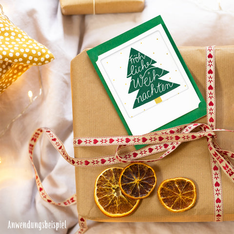 Nordischer Weihnachtsgruß | 5er Kleine Klappkarten-Set