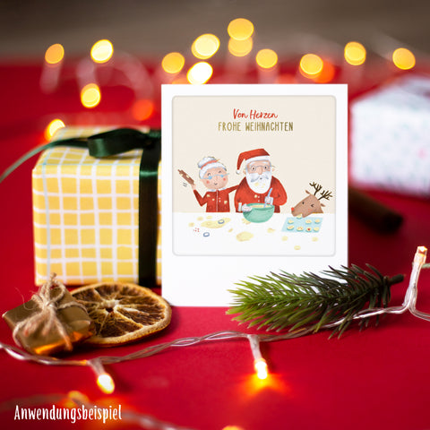 Glanzvolle Weihnachzeit | 5er Kleine Postkarten-Set
