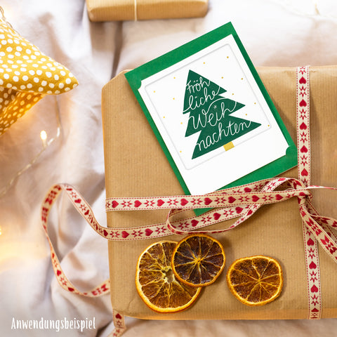 Frohes Fest | 2er Kleine Klappkarten-Set