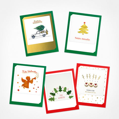 Christmas time | Set of 5 folding cards