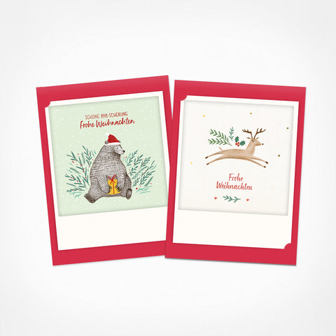 Winter Greetings | Set of 2 Small Folding Cards