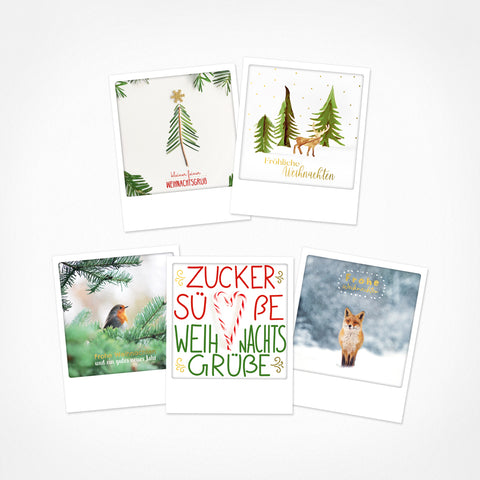 Glittering Greetings | Set of 5 Postcards