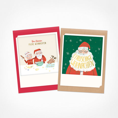 Magic of the Christmas Season | Set of 2 Small Folding Cards