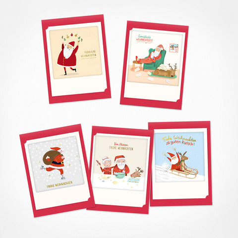 Heavenly Christmas | Set of 5 Small Folding Cards