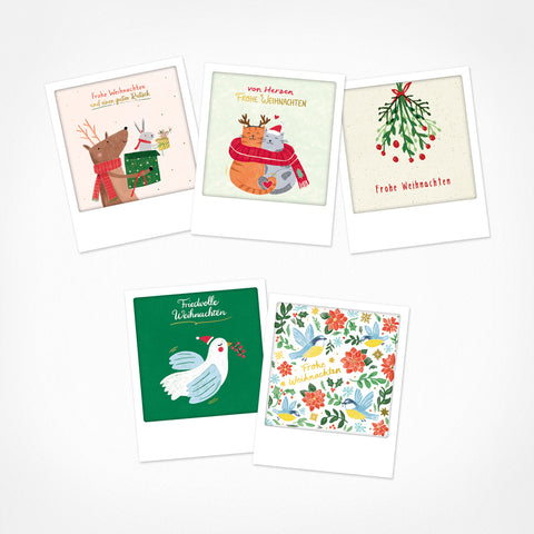 Winter Wonders | Set of 5 Small Postcards