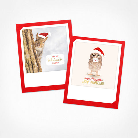 Christmas mail | Set of 2 folding cards