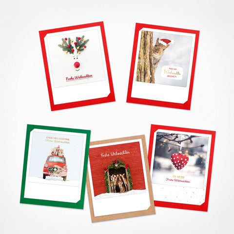 It's very Christmassy! | Set of 5 folding cards