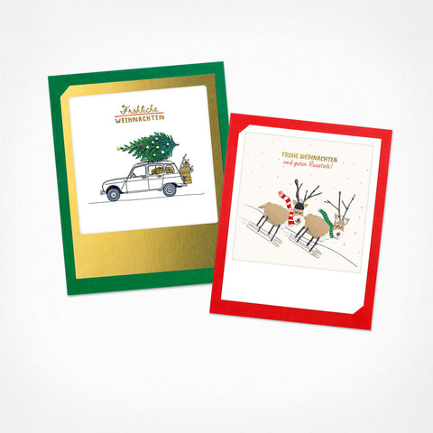 Merry Christmas | Set of 2 folding cards