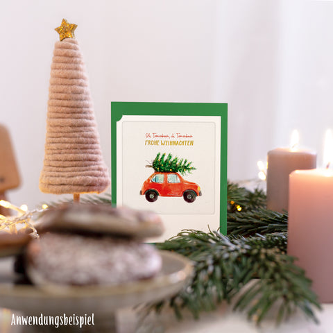 Festive Greetings | Set of 2 Small Folding Cards