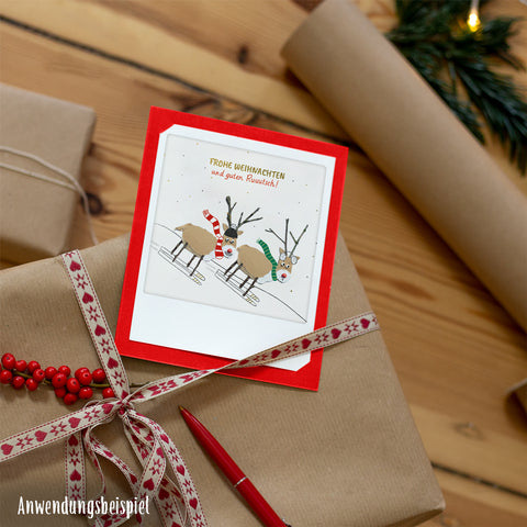 Merry Christmas | Set of 2 folding cards