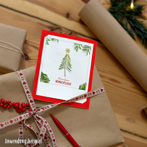 Ohh Christmas tree | Set of 2 folding cards