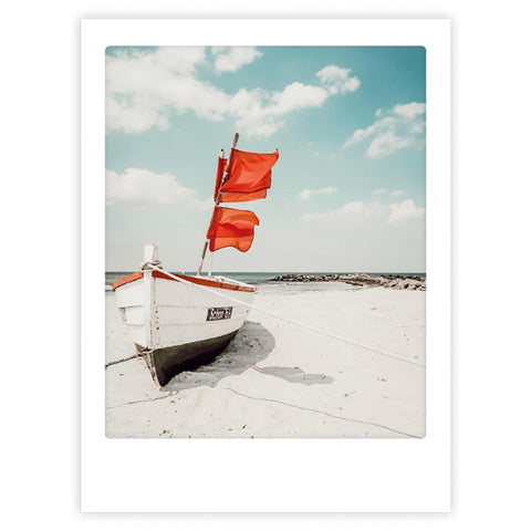 boat on windy beach