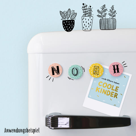 Noah | Magnetic letter set | 4 magnets