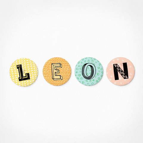 Leon | Magnetic letter set | 4 magnets