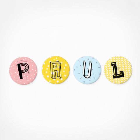 Paul | Magnetic letter set | 4 magnets