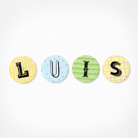 Luis | Magnetic letter set | 4 magnets