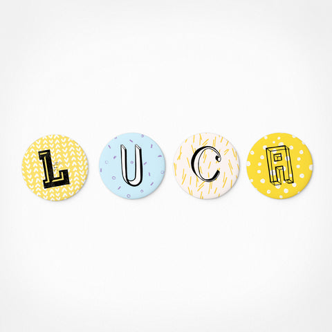 Luca | Magnetic letter set | 4 magnets