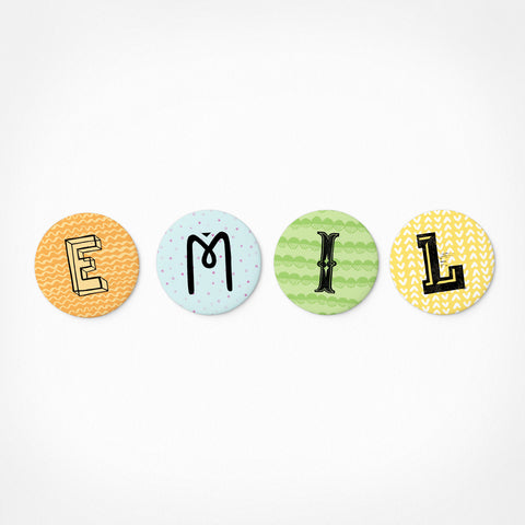 Emil | Magnetic letter set | 4 magnets