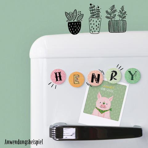 Henry | Magnetic letter set | 5 magnets