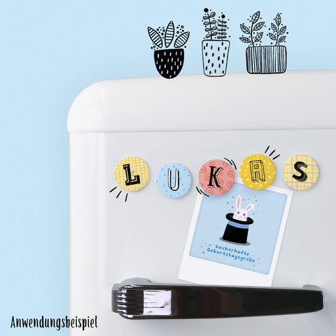 Lukas | Magnetbuchstaben Set | 5 Magnete