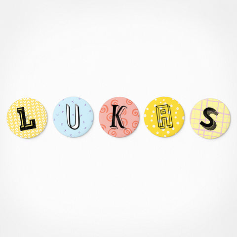 Lukas | Magnetic letter set | 5 magnets