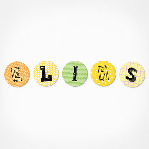 Elias | Magnetic letter set | 5 magnets