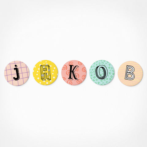 Jakob | Magnetic letter set | 5 magnets