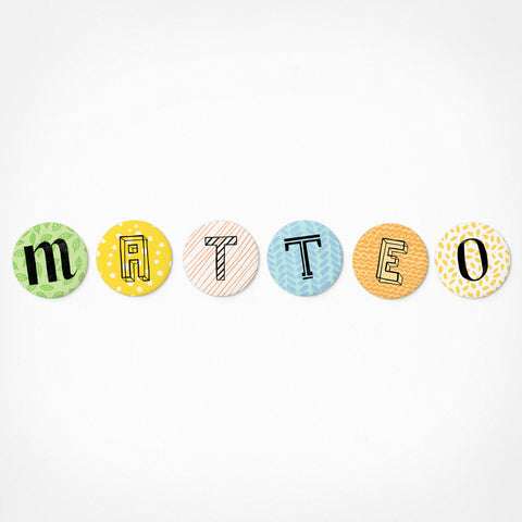 Matteo | Magnetic letter set | 6 magnets