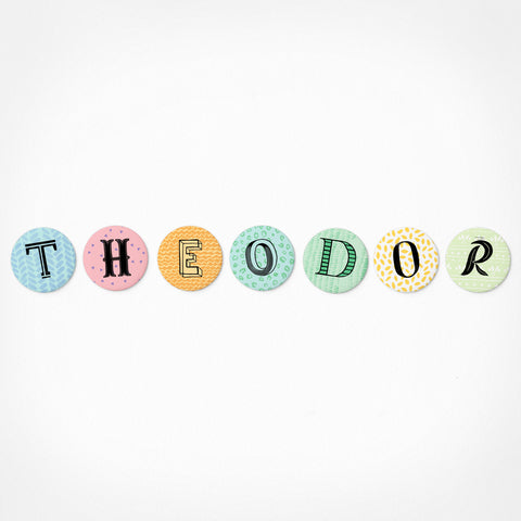 Theodor | Magnetic letter set | 7 magnets