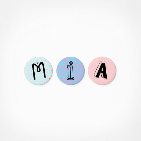 Mia | Magnetic letter set | 3 magnets