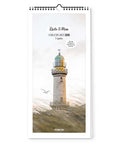 Der Pickmotion Küste & Meer - Familienplaner (Format 20x42) hat ein Cover mit Leuchtturm, Möwe und dem Text "Küste & Meer FAMILIENPLANER 2026" - perfekt für Küstenfans mit inspirierenden Küstenfotografien.