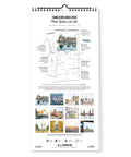 Der Pickmotion Berlin - Familienplaner (Format 20x42) enthält Stadtillustrationen, ein Musterlayout und monatliche Kunstwerke in Miniaturansicht - ideal als stilvoller Familienplaner oder Wandkalender für die organisierte Planung im Jahr 2026.