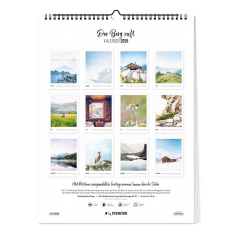 Der Berg ruft - Kalender (Format  30x40)