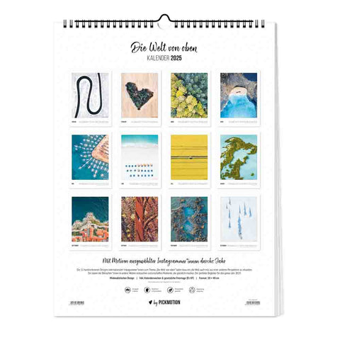 Die Welt von oben - Kalender (Format  30x40)