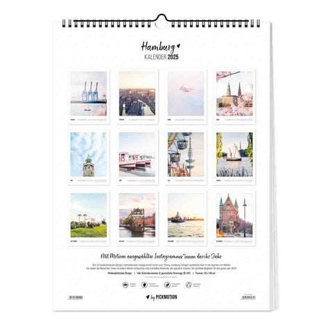 Hamburg - Kalender (Format  30x40)