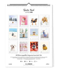 Der Bunter Hund Kalender (Format 30x40) von Pickmotion zeigt zwölf farbenfrohe Fotos verspielter Hunde - perfekt als dekorativer Wandkalender für jeden Hundeliebhaber.