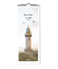 Der Pickmotion Küste & Meer - Planer (15x40) mit Leuchtturm, Möwe und "Küste & Meer PLANER 2026" auf dem Umschlag ist ein stilvoller Familienplaner und Küstenkalender für Ihr Zuhause.
