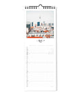 Der Pickmotion Berlin - Planer (Format 15x40) eröffnet den April und zeigt eine wunderschöne Stadtlandschaft und darunter liegende Notizflächen - ein idealer Wandplaner, um den ganzen Monat über Ordnung zu halten.