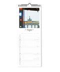 Der Pickmotion Berlin - Planer (Format 15x40) mit dem markanten Foto des Brandenburger Tors an der Spitze ist der perfekte Wandkalender für Berlin-Fans, der bis Dezember geöffnet ist.