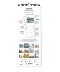 Der Berlin - Planer (Format 15x40) von Pickmotion zeigt Illustrationen, Notizen und Vorschaubilder von Berlin - ideal als stilvoller Kalender oder praktischer Familienplaner für zu Hause oder das Büro.
