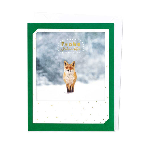 Christmas fox (dark green)(KK)