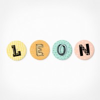 Leon | Magnetbuchstaben Set | 4 Magnete