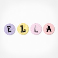 Ella | Magnetbuchstaben Set | 4 Magnete