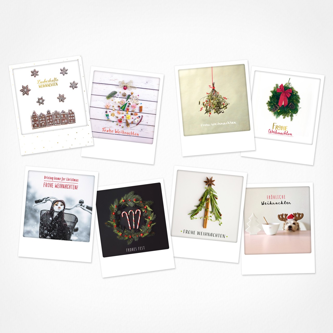 Zuckrige Weihnacht | Weihnachtskarten | 8 Photo Postkarten