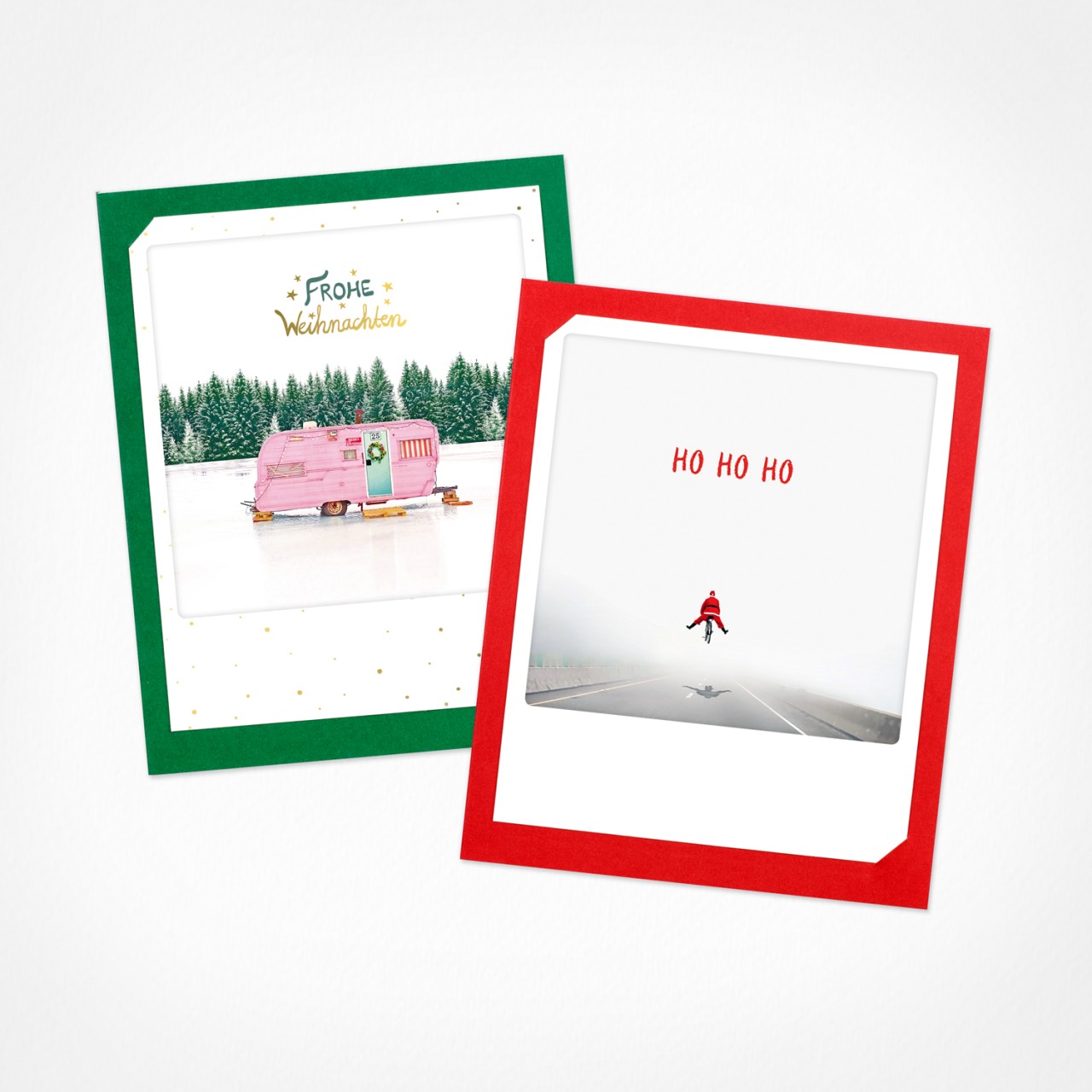 Ho Ho Ho | Weihnachtskarten | 2 Klappkarten