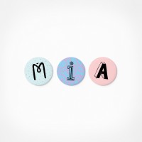 Mia | Magnetbuchstaben Set | 3 Magnete