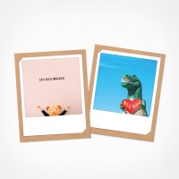 BIG DINO HUG | Grußkarten Set | 2 Klappkarten