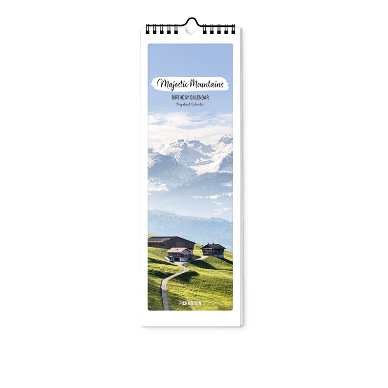 Majestic Mountains - Birthday calendar (Size 12x36)