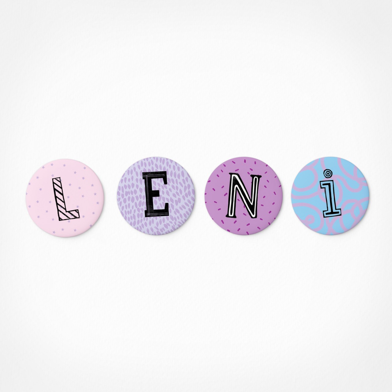 Leni | Magnetbuchstaben Set | 4 Magnete